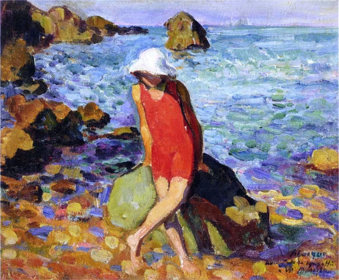 Al mare sugli scogli